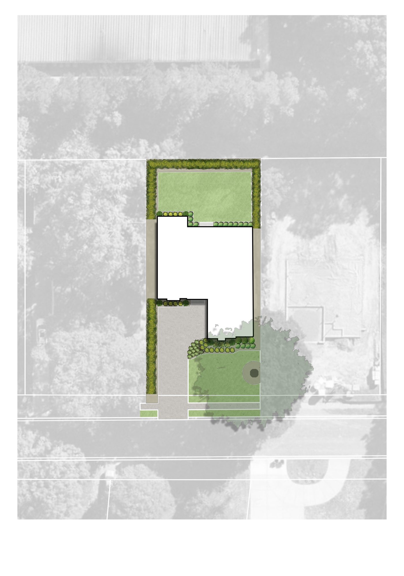 Site plan rendering
